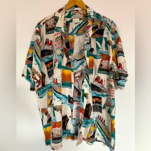 Paradise Found Vintage Men’s Hawaiian shirt.